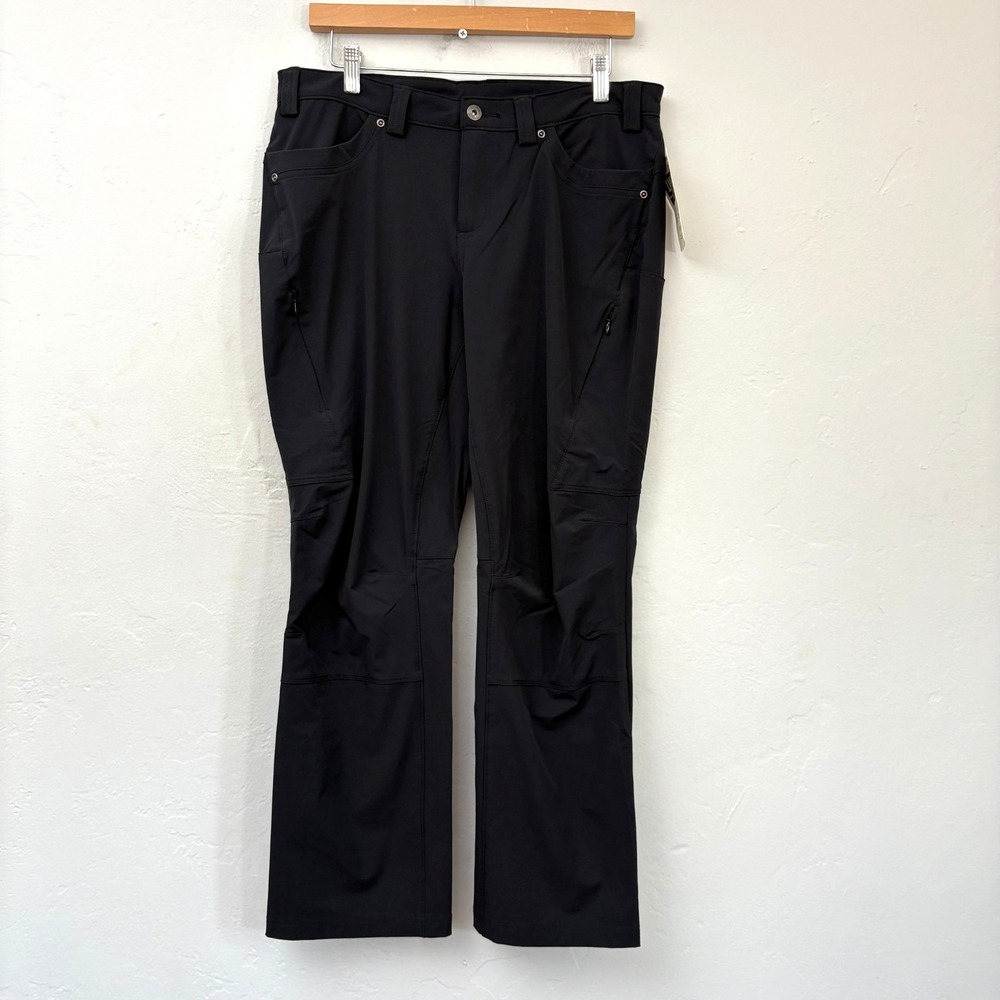 Duluth Trading Flexpedition Bootcut Pants Women Size 12 x 29 Black New